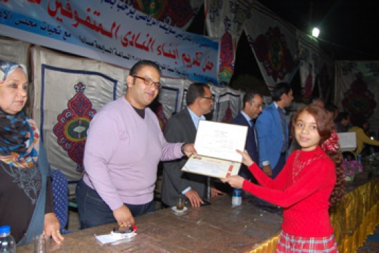 قامت اللجنة الاجتماعية والرحلات بتنظيم حفل المتفوقين علميا ورياضيا بمقر النادى بحضور أ /مصطفى إبراهيم، وكيل الرياضة، وأ / جابر سليم رئيس مجلس إدارة نادي بنى سويف، وأعضاء مجلس الإدارة، ولفيف من أولياء أمور اللاعبين المكرمين.